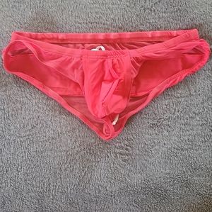 n2n bodywear mesh swim bikini, coral (xl)